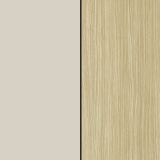 Parete Attrezzata Marrone Rovere Beige Cashmere 14 Ripiani 6 Ante 290x40x190h cm, Apertura Battente - Solopaca
