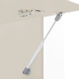 Parete Attrezzata Marrone Rovere Beige Cashmere 14 Ripiani 6 Ante 290x40x191.2h cm, Apertura Battente - Sabbia