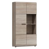 Parete Attrezzata Marrone Rovere Modulabile 20 Ripiani, un Cassetto - Kane