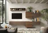 Parete attrezzata Maulazzo, Composizione soggiorno, Mobile salotto multiuso, Armadio porta TV, Made in Italy, 262x30 h185 cm, Bronzo e Noce