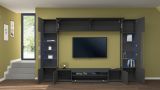 Parete attrezzata modulabile 290cm antracite - Arga