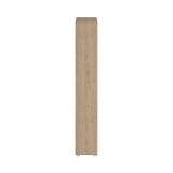 Parete attrezzata Sabine, Composizione soggiorno, Mobile salotto multiuso, Armadio porta TV, 34x241 h205 cm, Rovere e Bianco