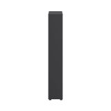 Parete attrezzata Sabine, Composizione soggiorno, Mobile salotto multiuso, Armadio porta TV, 34x241 h205 cm, Rovere e Grigio