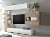 Parete attrezzata smart 295cm bianca lucida e rovere - Aragosta