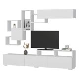 Parete salotto smart 210cm bianca - HuaMulan