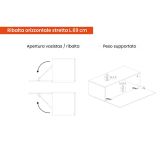 Parete salotto smart 262cm ardesia e grigia scuro - Douglas