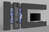 Parete salotto smart 320cm antracite - Bellino