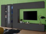 Parete salotto smart 320cm antracite - Bellino