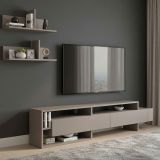 Parete soggiorno moderna 180cm beige - Huko