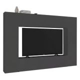 Parete soggiorno multifunzione 260cm antracite - Amel