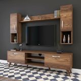 Parete soggiorno smart 180cm noce - Tino