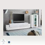 Parete soggiorno smart 280cm bianca - Maja