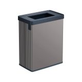 Pattumiera aperta 54 L 44x27x69h cm grigio scuro - Longueuil