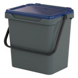 Pattumiera blu Capacità 34 lt un Cestino 40x31x39h cm, Made in Italy - Foscas