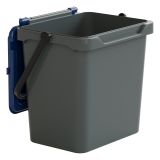 Pattumiera blu Capacità 34 lt un Cestino 40x31x39h cm, Made in Italy - Foscas