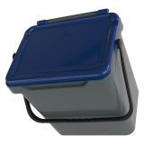 Pattumiera blu Capacità 34 lt un Cestino 40x31x39h cm, Made in Italy - Foscas