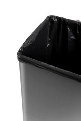 Pattumiera Denno, Cestino portarifiuti, Bidone per raccolta differenziata, Mobile per spazzatura, 44x27 h69 cm, Grigio scuro