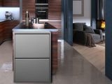 Pattumiera Grigio Capacità 72 (18 per Secchio) Fissaggio a Muro Opzionale 60x25x93h cm, 4 Cestini - Anukhatun
