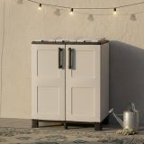 Pattumiera Grigio Chiaro Nero Capacità 210 (70 per Sacco) 3 Cestini 68x37x90h cm, Colore Struttura Nero Made in Italy - Anthea