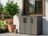 Pattumiera Grigio Nero Capacità 330 (110 per Sacco) Anta a Righe 102x37x84h cm, 3 Cestini Made in Italy - Arko