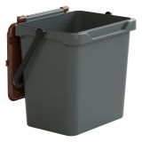 Pattumiera Marrone Capacità 36 lt un Cestino 40x31x39h cm, Made in Italy - Foscas