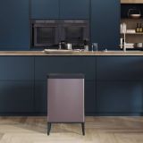 Pattumiera minimal cucina 54 L 44x27x69h cm marrone - Tofino
