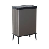 Pattumiera scandi 54 L 44x27x69h cm grigio scuro - Tofino