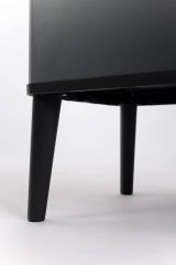 Pattumiera Scillato, Cestino portarifiuti, Bidone per raccolta differenziata, Mobile per spazzatura, 44x27 h69 cm, Blu