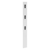 Pensile appendiabiti 15x170h cm 3 posti bianco lucido e antracite - Ascrea