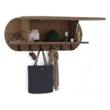 Pensile appendiabiti 84x28h cm 6 posti quercia - Terry