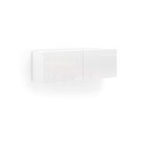Pensile bagno 112x37h cm bianco lucido - Ostrense