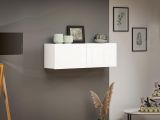 Pensile bagno 112x37h cm bianco lucido - Ostrense