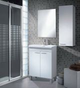 Pensile bagno modulabile 30x85h cm bianco lucido - Alcott