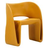 Poltrona Arancione Senape Adatto per Indoor-outdoor Braccioli 59x79x68h cm, Altezza Seduta 45 cm - Galire