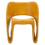 Poltrona Arancione Senape Adatto per Indoor-outdoor Braccioli 59x79x68h cm, Altezza Seduta 45 cm - Galire