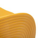 Poltrona Arancione Senape Adatto per Indoor-outdoor Braccioli 59x79x68h cm, Altezza Seduta 45 cm - Galire