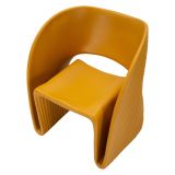 Poltrona Arancione Senape Adatto per Indoor-outdoor Braccioli 59x79x68h cm, Altezza Seduta 45 cm - Galire