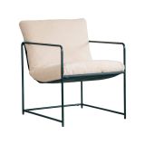 Poltrona Beige Braccioli Peso Supportato 120 kg 61x67x75h cm, Materiale Struttura in Metallo - Appare