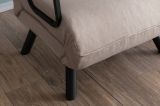 Poltrona Beige Reclinabile Braccioli 60x78x78h cm, Peso Supportato 100 kg - Keoni