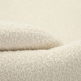 Poltrona Bianco Crema Nero Base Girevole Braccioli 70x72x75h cm, Materiale Struttura in Legno Nobilitato - Morond