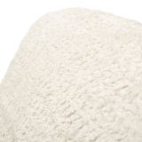 Poltrona Bianco Reclinabile Trasformabile in Letto, Rivestimento in Tessuto Bouclè 31x31x97h cm, Materiale Struttura in Tessuto - Abyane