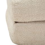Poltrona Bianco Reclinabile Trasformabile in Letto, Rivestimento in Tessuto Bouclè 31x31x97h cm, Materiale Struttura in Tessuto - Abyane