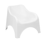 Poltrona da Esterno Bianco una Sedia 79x81 cm, Braccioli - Agri