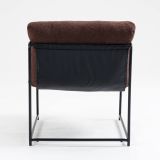 Poltrona design in metallo e tessuto marrone - Appare