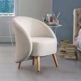 Poltrona in tessuto beige - Alla