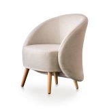 Poltrona in tessuto beige - Alla
