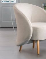 Poltrona in tessuto beige - Alla
