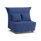 Poltrona in tessuto sfoderabile blu - Andreou