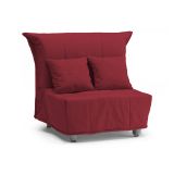 Poltrona in tessuto sfoderabile rossa - Andreou