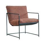 Poltrona Marrone Braccioli Peso Supportato 120 kg 61x67x75h cm, Materiale Struttura in Metallo - Appare